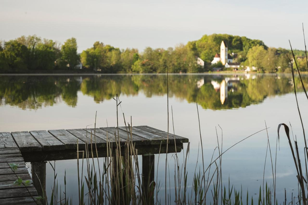 Sopherl Am See - Fruehstueck Auf Der Seeterrasse, Sehr Ruhig Und Wunderschoen Am See, 3 Minuten Nach Oberpfaffenhofen, Viele Radtouren, Restaurants & Cafes In Der Umgebung Weßling Exterior foto