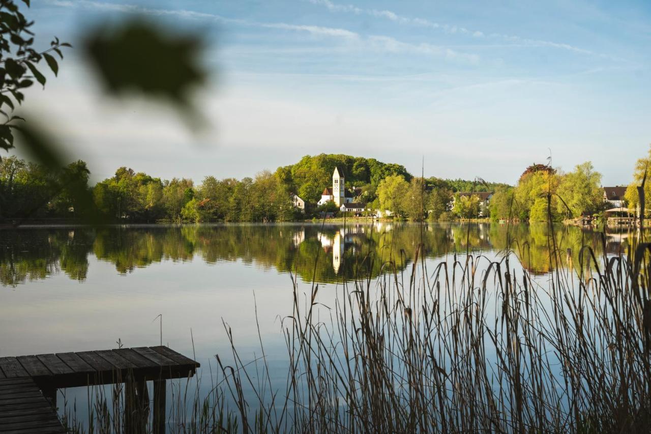 Sopherl Am See - Fruehstueck Auf Der Seeterrasse, Sehr Ruhig Und Wunderschoen Am See, 3 Minuten Nach Oberpfaffenhofen, Viele Radtouren, Restaurants & Cafes In Der Umgebung Weßling Exterior foto
